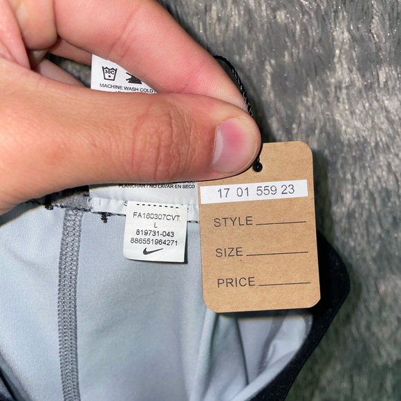 Nike Pro Leggings Grey Camo Size Large - Picture 4 of 4